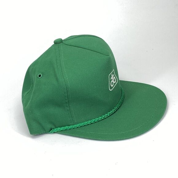 Pioneer Seed Logo on K-Brand USA Strap Back Trucker Hat Rope Leather Strap (H11) - Picture 2 of 8